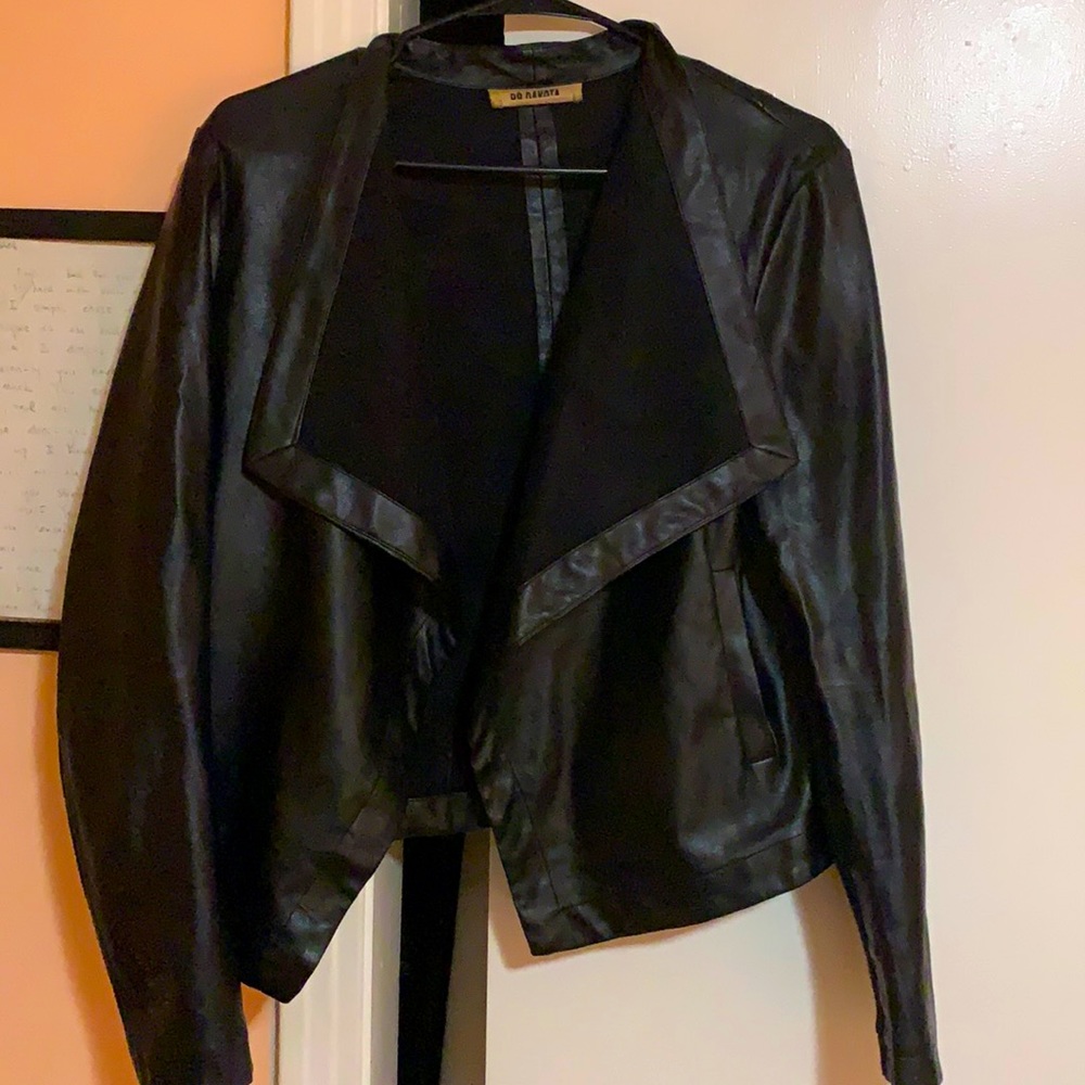 Vegan Leather Slim Fit Jacket